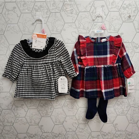 Nwt Baby girl Size 0-3 months Holiday Christmas Clothes Bundle - Picture 1 of 5
